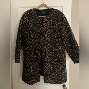 Talbots EUC leopard coat 14